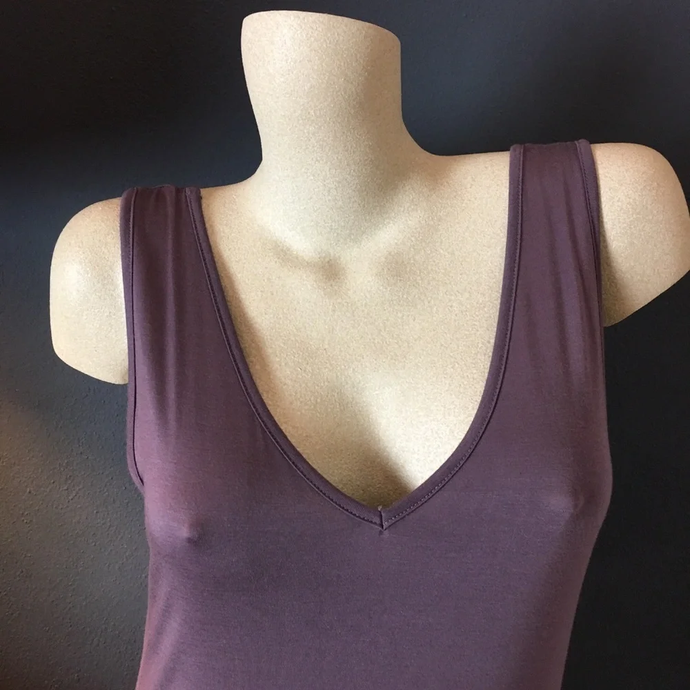 NWT Purple Reversible Pocket Maxi Dress - Picture 4 of 6
